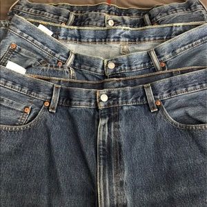 Lot of 3- Mens Levis 550 Jeans 44 x 34 Like New